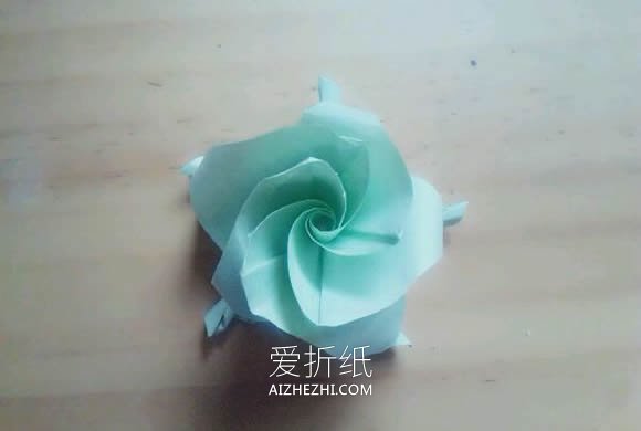怎么折纸凡尔赛花球的折法图解- www.aizhezhi.com