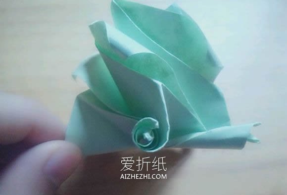 怎么折纸凡尔赛花球的折法图解- www.aizhezhi.com