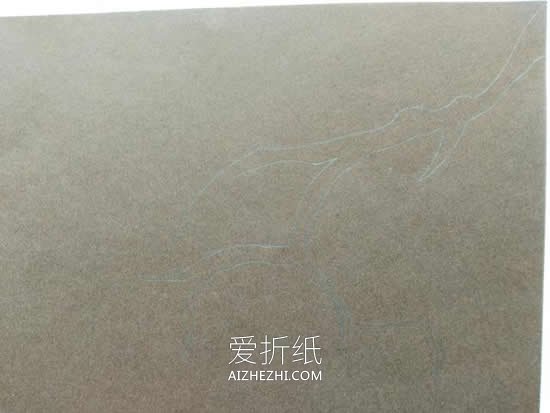 怎么用卡纸做中国风桃花卡片的方法图解- www.aizhezhi.com