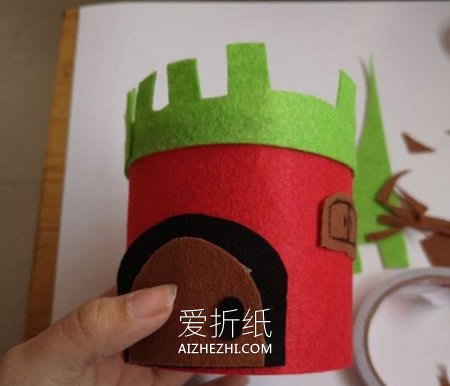 怎么用奶粉罐简单做城堡模型的方法图解- www.aizhezhi.com
