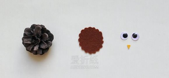 怎么用松塔简单做火鸡的方法图解- www.aizhezhi.com