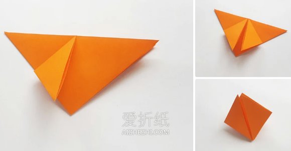 怎么折纸带花杆郁金香花的方法图解- www.aizhezhi.com