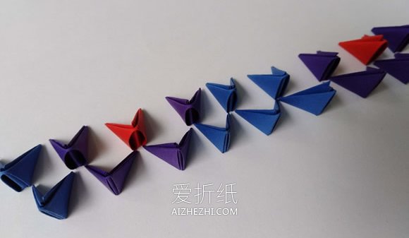 怎么做防水三角插花瓶的折法图解- www.aizhezhi.com