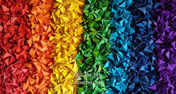 怎么做防水三角插花瓶的折法图解- www.aizhezhi.com