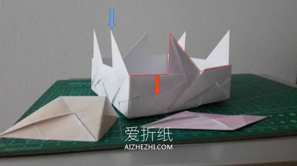 怎么折纸灯的折法详细步骤图解- www.aizhezhi.com