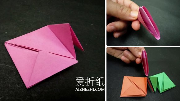 怎么折纸无限翻烟花的折法步骤图解- www.aizhezhi.com