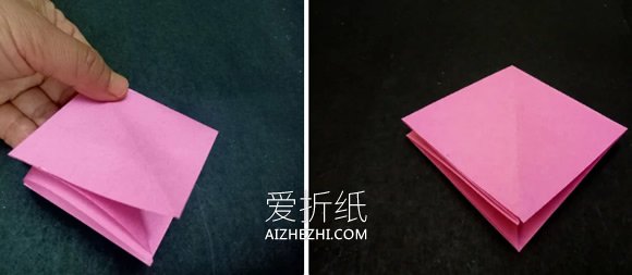 怎么折纸无限翻烟花的折法步骤图解- www.aizhezhi.com