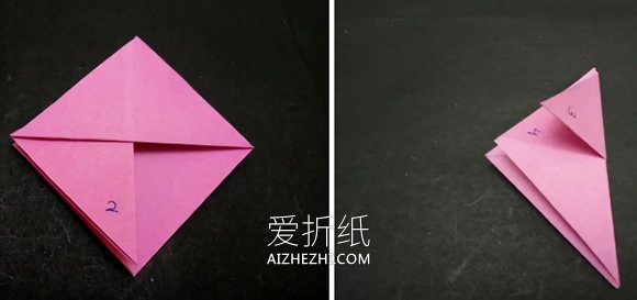 怎么折纸无限翻烟花的折法步骤图解- www.aizhezhi.com