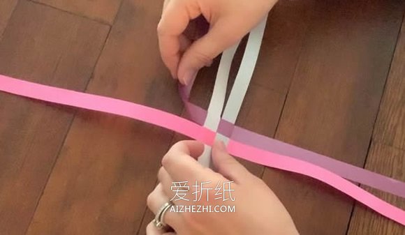 怎么用纸条编立体星星的编法图解- www.aizhezhi.com