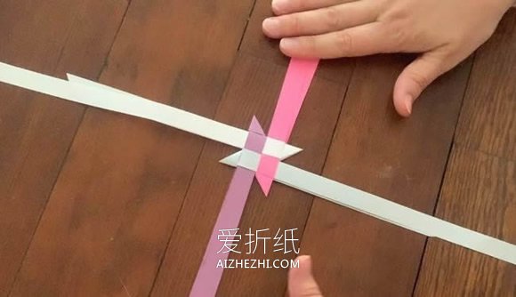 怎么用纸条编立体星星的编法图解- www.aizhezhi.com