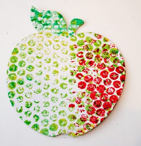怎么用气泡膜做水果蔬菜创意画的方法图解- www.aizhezhi.com
