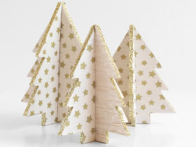 怎么用卡纸简单做立体圣诞树的方法图解
