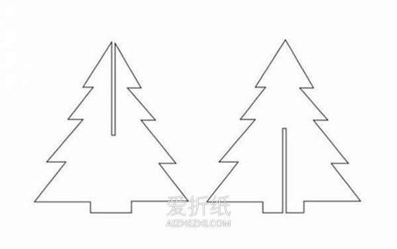 怎么用卡纸简单做立体圣诞树的方法图解- www.aizhezhi.com