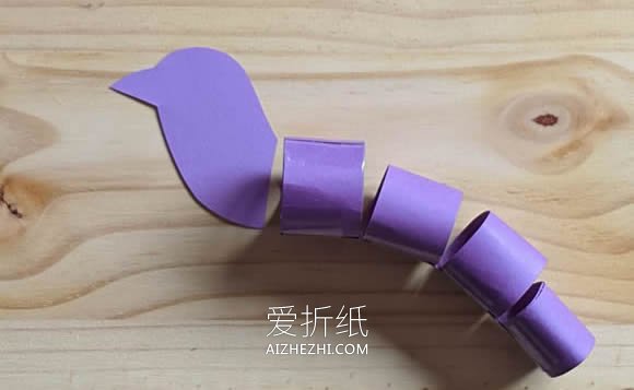 怎么用卡纸做翅膀能动小鸟木偶的方法图解- www.aizhezhi.com