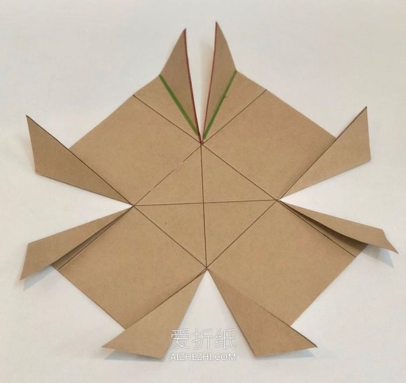 怎么折纸制作鸡蛋篮子的折法图解- www.aizhezhi.com