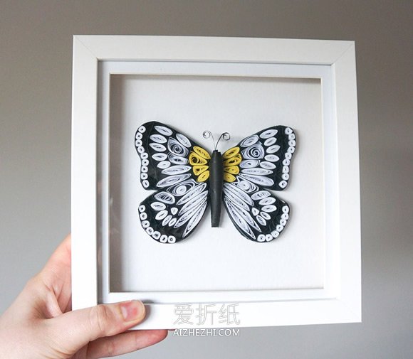 怎么用衍纸做蝴蝶装饰品的方法图解- www.aizhezhi.com
