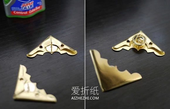 怎么用金属桌角相册角改造牛仔衬衫的方法图解- www.aizhezhi.com