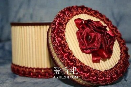 怎么用胶带筒做圆形带盖收纳盒的方法图解- www.aizhezhi.com