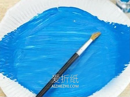 怎么用纸盘做鲨鱼木偶的方法图解- www.aizhezhi.com