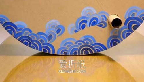 怎么用硬纸板做海豚木马玩具的方法图解- www.aizhezhi.com