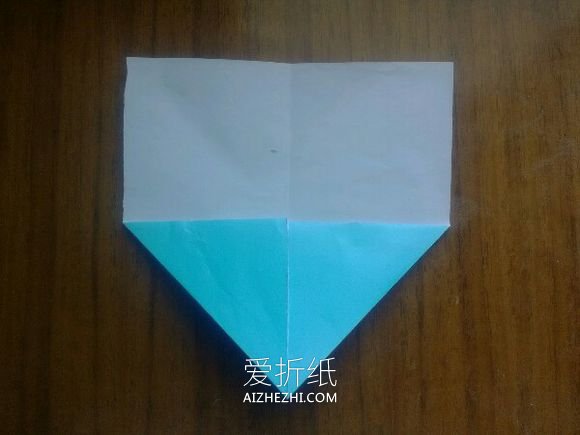 怎么折纸LOVE U字母心的折法图解- www.aizhezhi.com