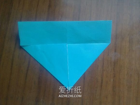 怎么折纸LOVE U字母心的折法图解- www.aizhezhi.com