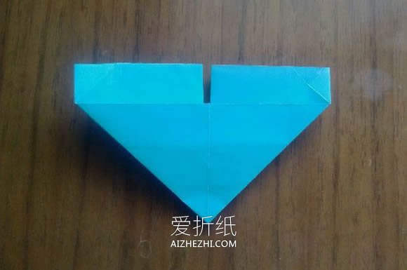 怎么折纸LOVE U字母心的折法图解- www.aizhezhi.com