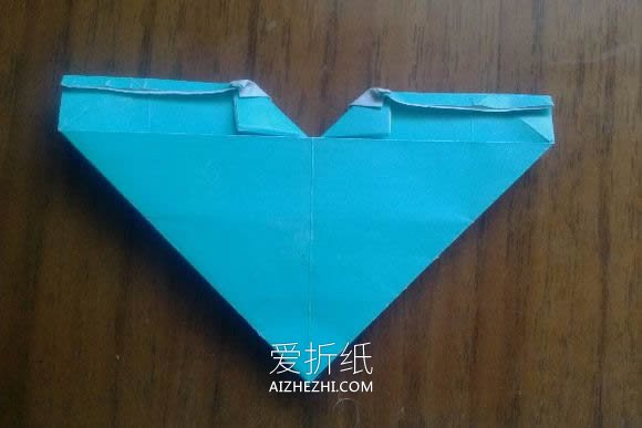 怎么折纸LOVE U字母心的折法图解- www.aizhezhi.com