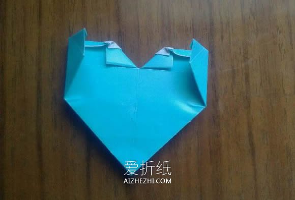 怎么折纸LOVE U字母心的折法图解- www.aizhezhi.com