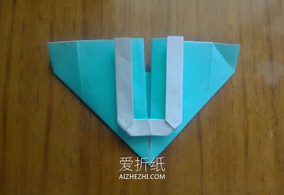 怎么折纸LOVE U字母心的折法图解- www.aizhezhi.com