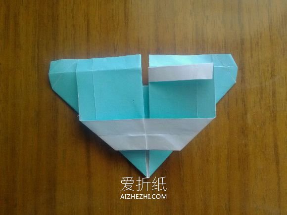 怎么折纸LOVE U字母心的折法图解- www.aizhezhi.com