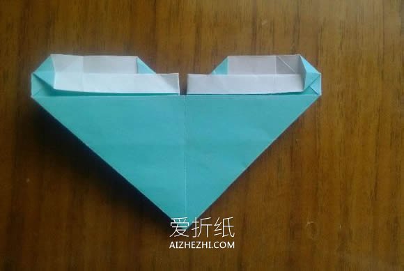 怎么折纸LOVE U字母心的折法图解- www.aizhezhi.com
