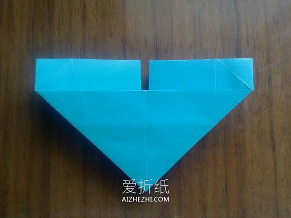 怎么折纸LOVE U字母心的折法图解- www.aizhezhi.com