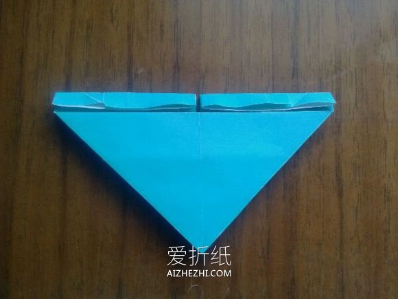 怎么折纸LOVE U字母心的折法图解- www.aizhezhi.com