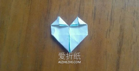 怎么折纸LOVE U字母心的折法图解- www.aizhezhi.com