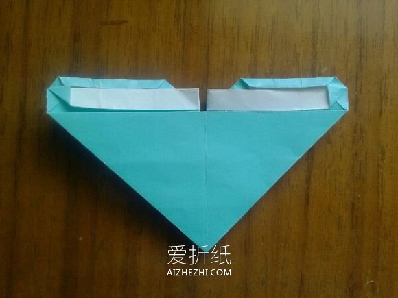 怎么折纸LOVE U字母心的折法图解- www.aizhezhi.com