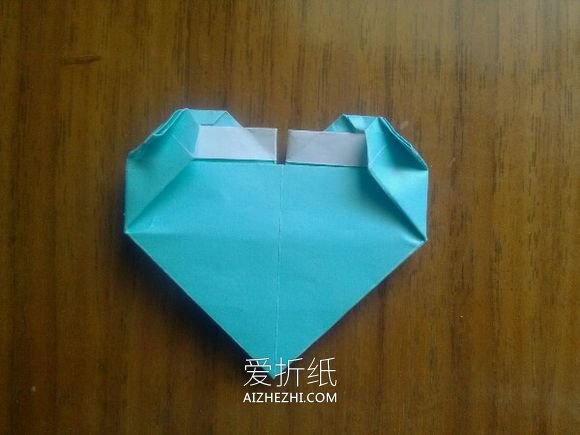 怎么折纸LOVE U字母心的折法图解- www.aizhezhi.com