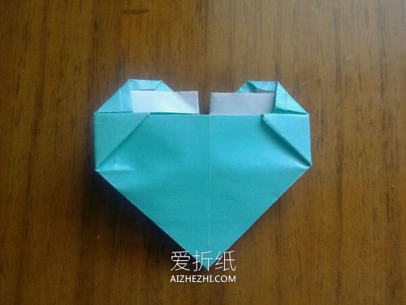 怎么折纸LOVE U字母心的折法图解- www.aizhezhi.com