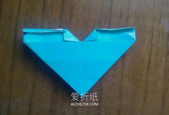 怎么折纸LOVE U字母心的折法图解- www.aizhezhi.com