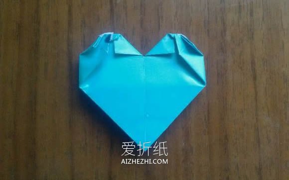 怎么折纸LOVE U字母心的折法图解- www.aizhezhi.com