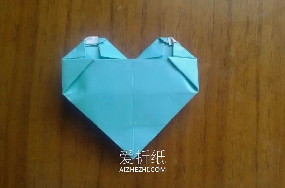 怎么折纸LOVE U字母心的折法图解- www.aizhezhi.com