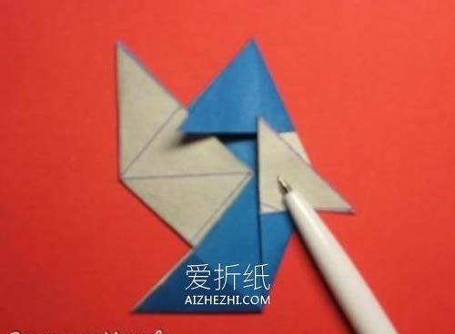 怎么折纸星星花球的折法过程图解- www.aizhezhi.com