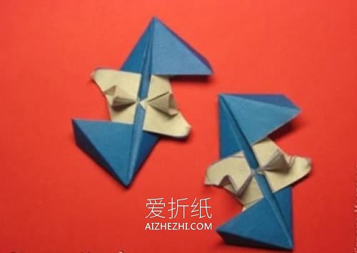 怎么折纸星星花球的折法过程图解- www.aizhezhi.com