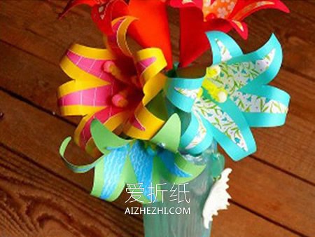 怎么简单用卡纸做百合花的方法图解- www.aizhezhi.com