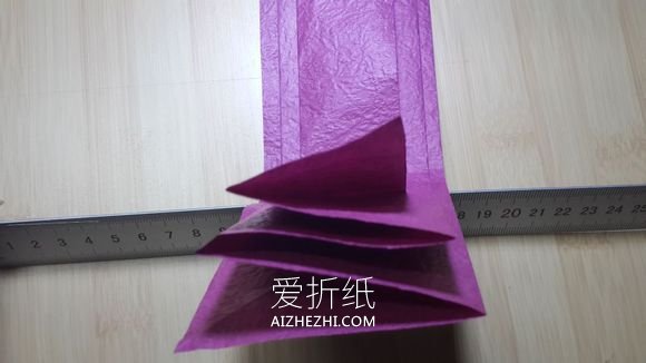 怎么折纸25瓣玫瑰罗伯特玫瑰的方法图解- www.aizhezhi.com