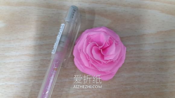 怎么折纸25瓣玫瑰罗伯特玫瑰的方法图解- www.aizhezhi.com