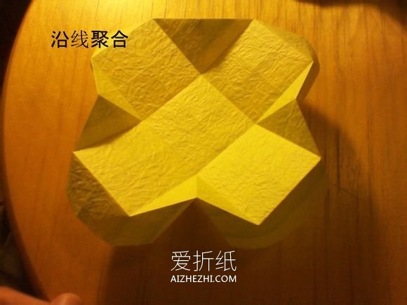 怎么折纸韩式玫瑰花盒的详细折法图解- www.aizhezhi.com