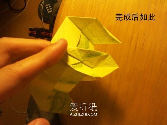 怎么折纸韩式玫瑰花盒的详细折法图解- www.aizhezhi.com