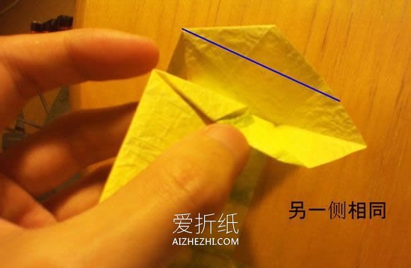 怎么折纸韩式玫瑰花盒的详细折法图解- www.aizhezhi.com