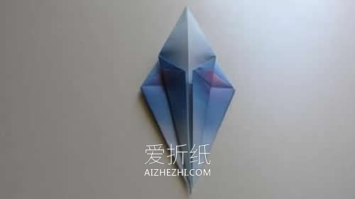 怎么将折纸千纸鹤改造成丹顶鹤的折法图解- www.aizhezhi.com